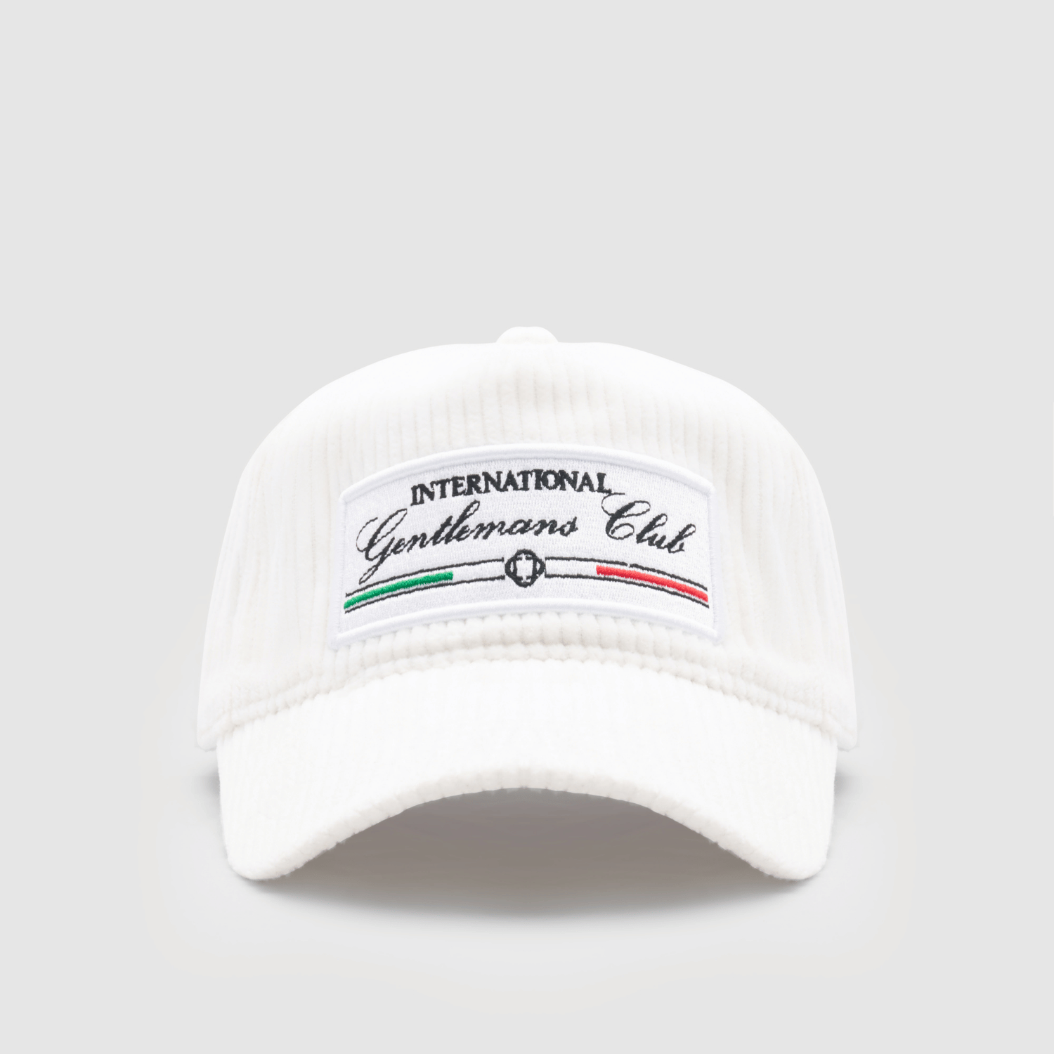 Italian Gentleman's Club Hat - Cord (White)