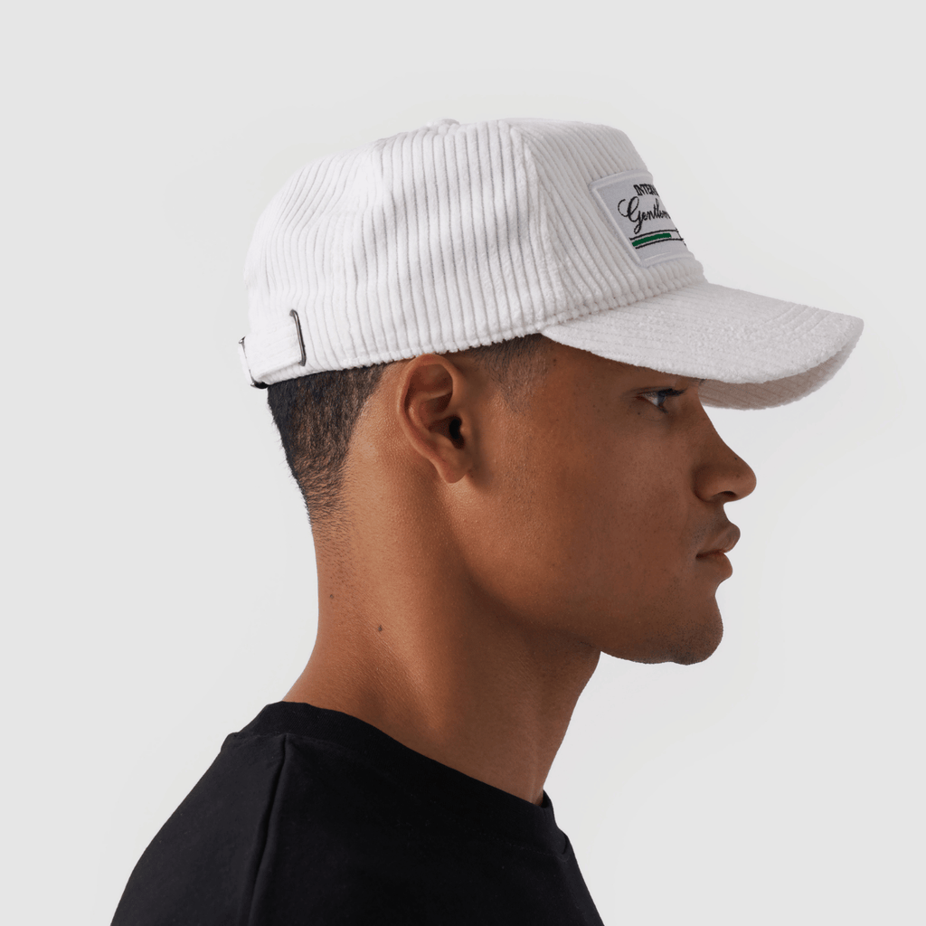 Italian Gentleman's Club Hat - Cord (White)