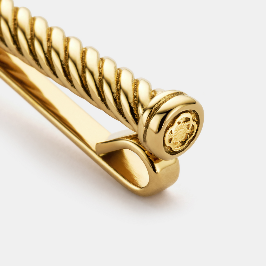 Rope Tie Clip (Gold)