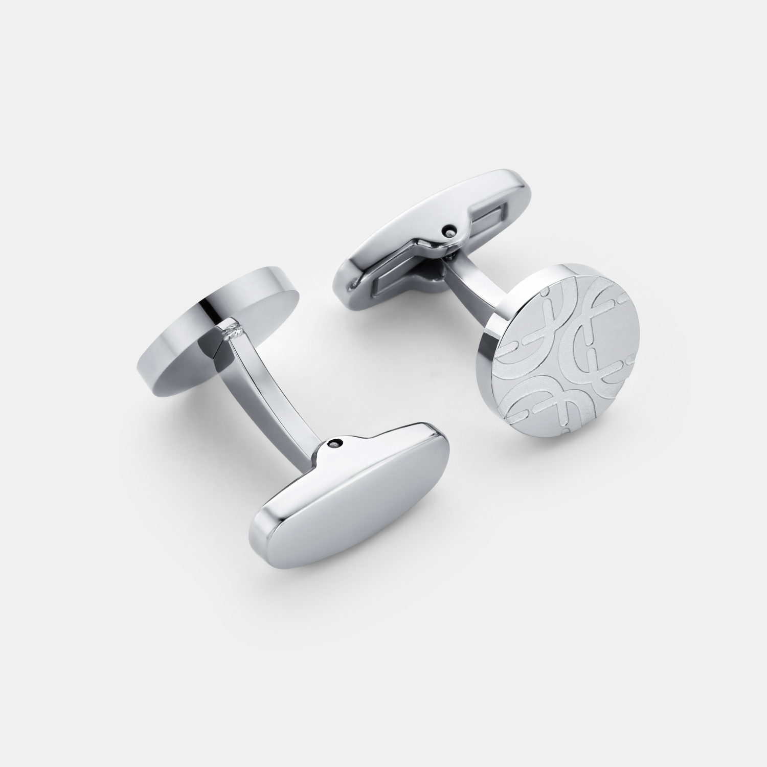 Round Cuff Links (Silver)