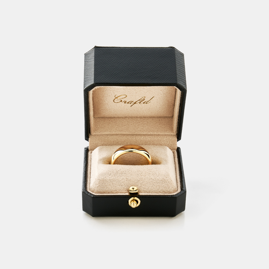 Rounded Ring (Gold) 7mm | 18ct Gold Tungsten