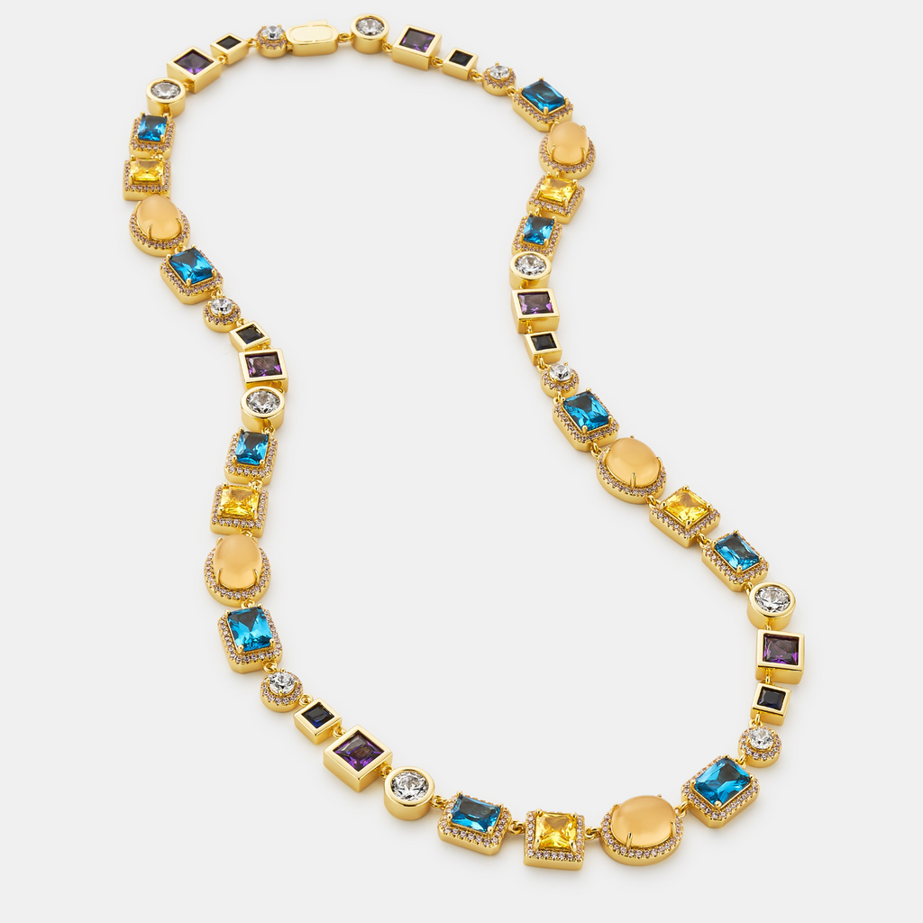 Sapphire Gemstone Necklace (Gold)