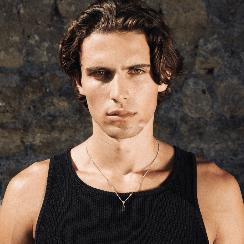 Sapphire Stone Pendant (Silver)